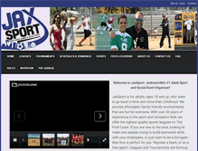 Tablet Screenshot of jaxsport.com